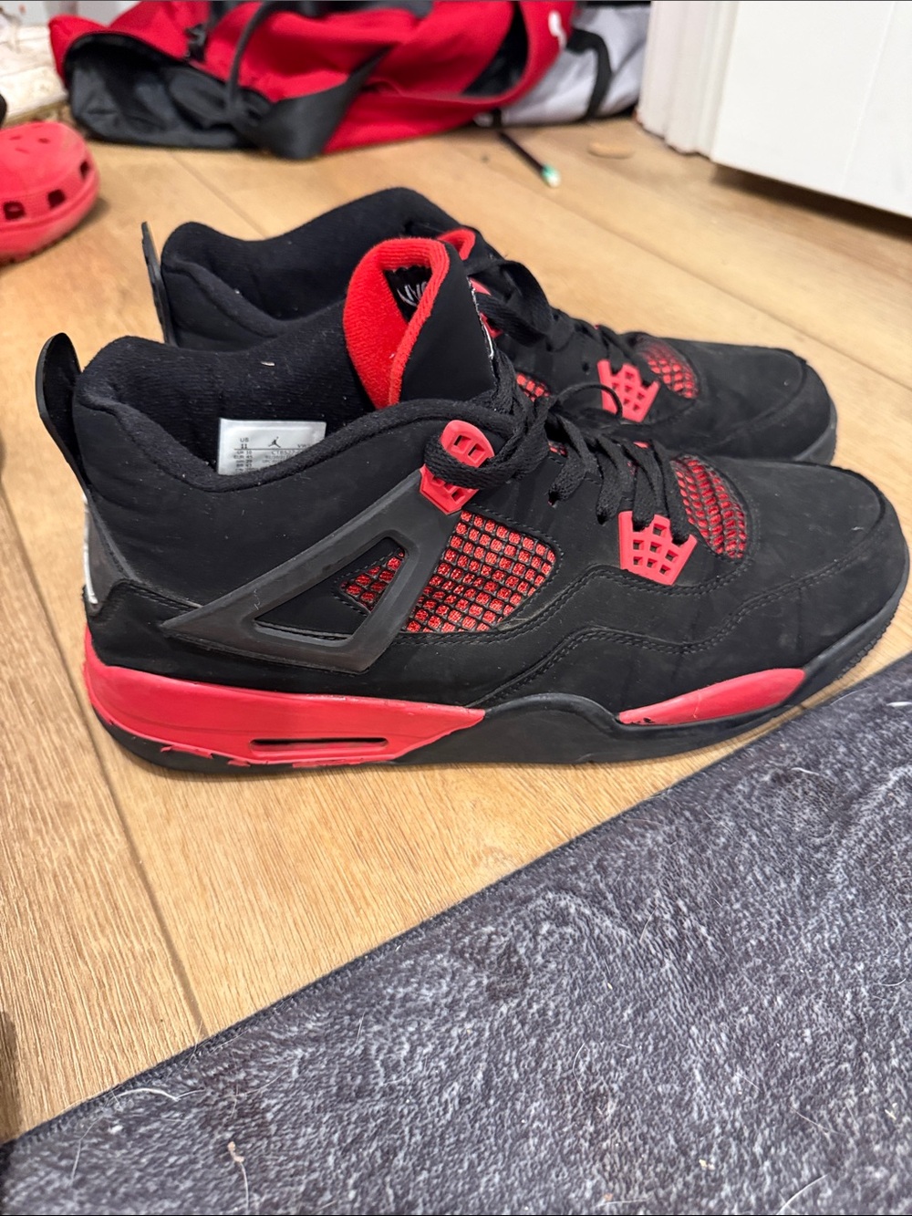 Jordan Black and Red  Sneakers